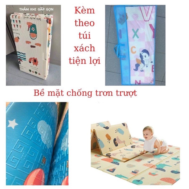 THẢM XỐP GẤP GỌN CHO BÉ 1m8 x 2m