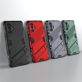 Ốp điện thoại cứng có giá đỡ phong cách punk cho Xiaomi Redmi K40 K40 K30 Pro