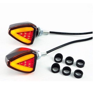 Xi nhan LED tam giác  thông dụng các loại xe X1R ( đỏ vàng ) ( trước hoặc sau xài chung)