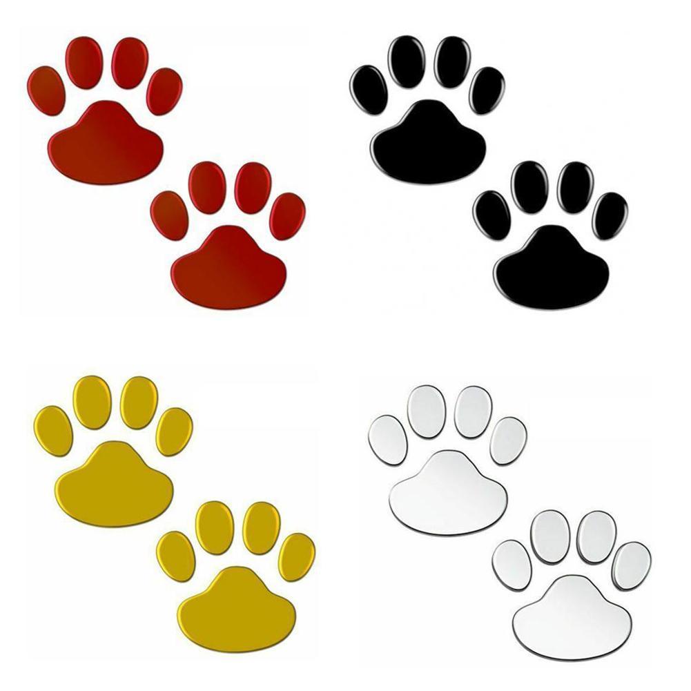 1 Cặp Đề Can Dán Trang Trí Xe Hơi Hình Dấu Chân Chó Mèo 3d Dễ Thương | BigBuy360 - bigbuy360.vn