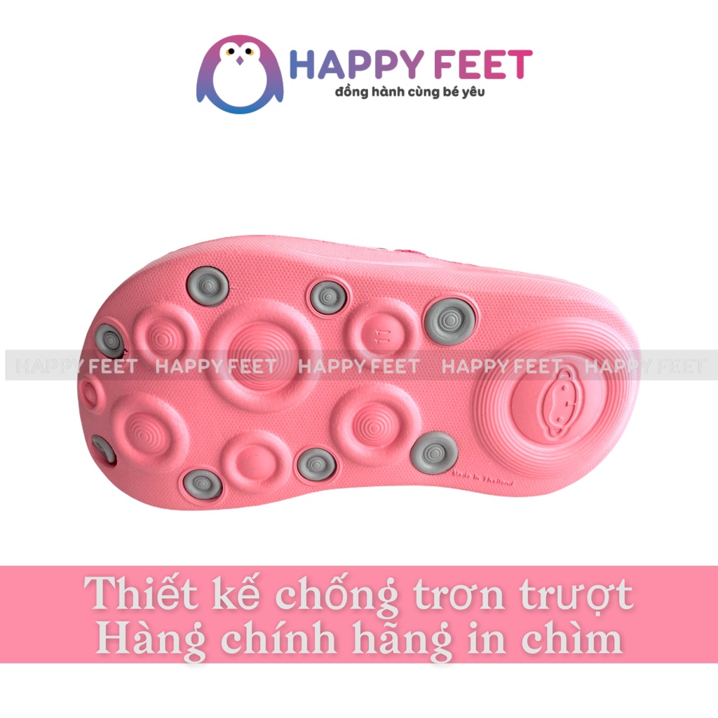 Sục trẻ em chính hãng  Thái Lan siêu êm chống trơn trượt cho bé trai bé gái 4- 10 tuổi - Happy Feet DN013