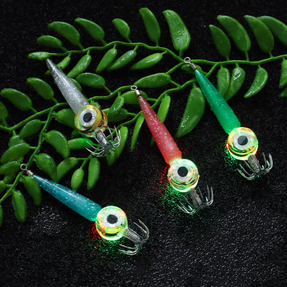 MUVAKO Mồi Giả Câu Cá Có Gắn Đèn Led