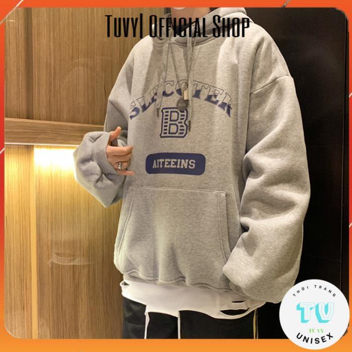 Hoodie nam nữ  TUVYSHOP  Áo hoodie tay dài dáng rộng in chữ thời trang cho nam