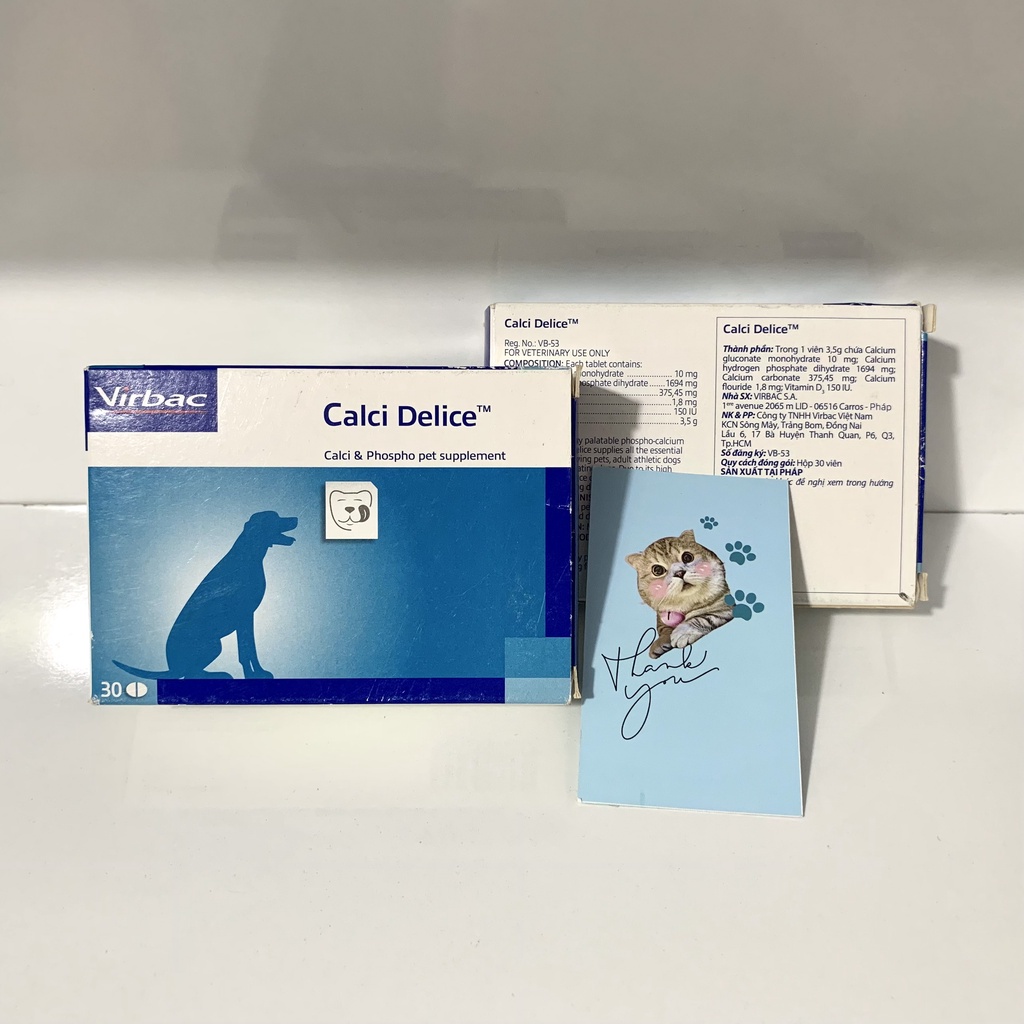 Viên canxi, phốt pho và khoáng chất ngon miệng - Calci Delice Hộp 30 viên