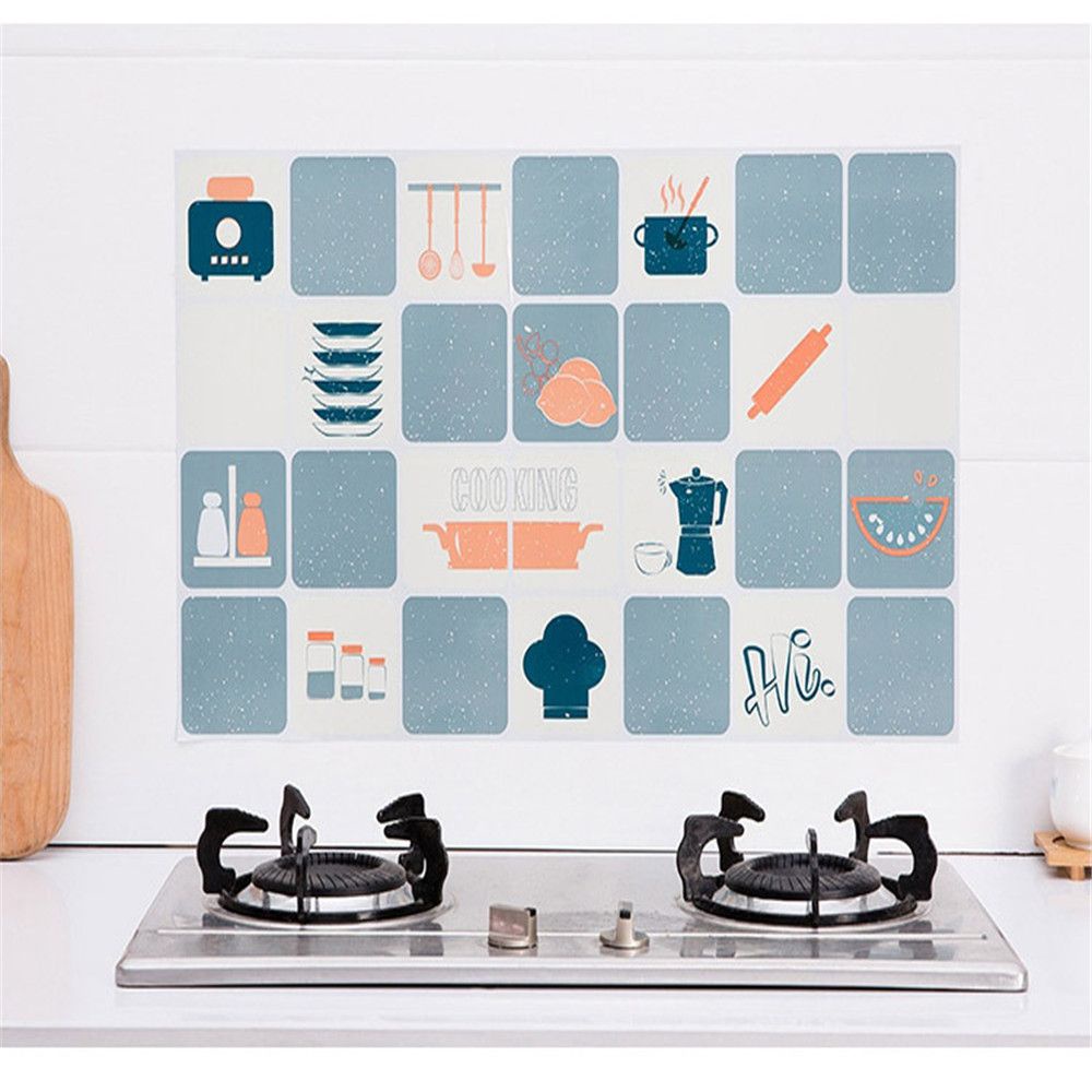 Giấy dán tường bằng lá nhôm chống thấm nước chịu nhiệt độ cao trang trí nhà bếp