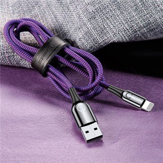 Cáp sạc Lightning tự ngắt Baseus C Shape Light cho iPhone 6/ 7/ 8/ iPhone X/ iPad (2.4A)