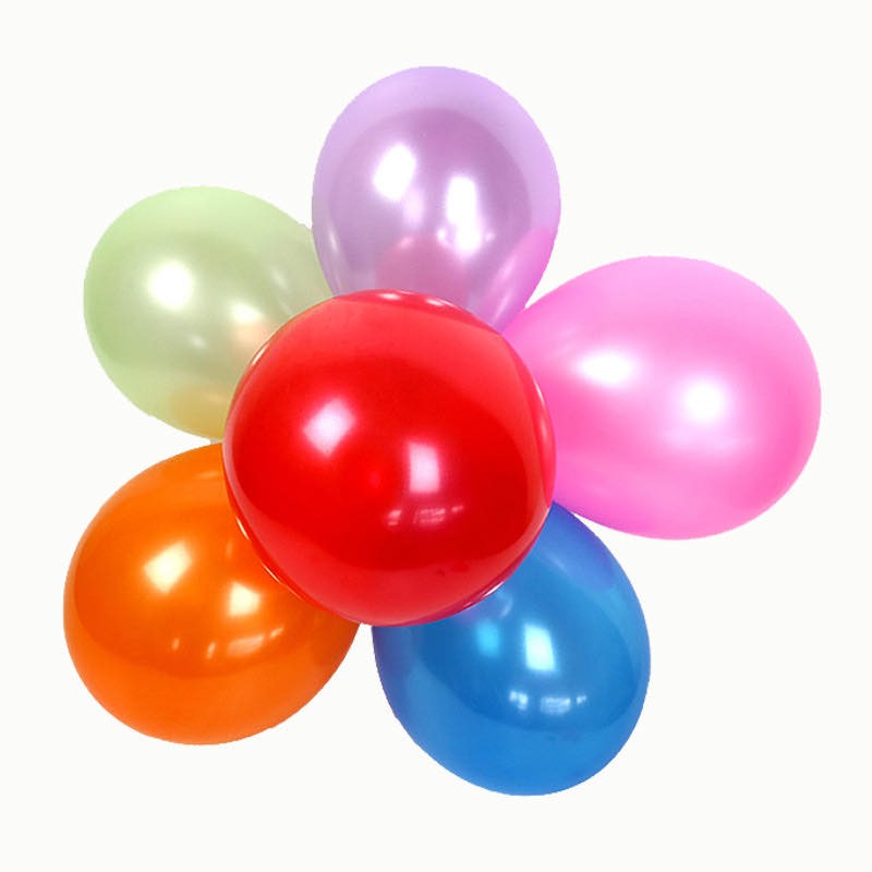 Combo 10 quả bóng bay nhũ size 28 cm (chọn màu)