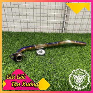 Cổ pô wave 110 inox 304 lên 7 màu gắn pô zin xe wave alpha 110
