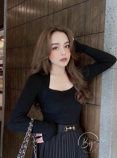 BÁN SỈ ÁO LEN CỔ VUÔNG CHO NỮ | BigBuy360 - bigbuy360.vn