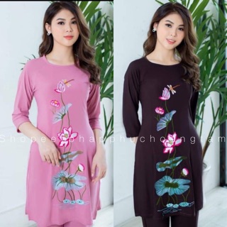 ĐỒ LAM ĐI CHÙA # Cách tân thêu sen