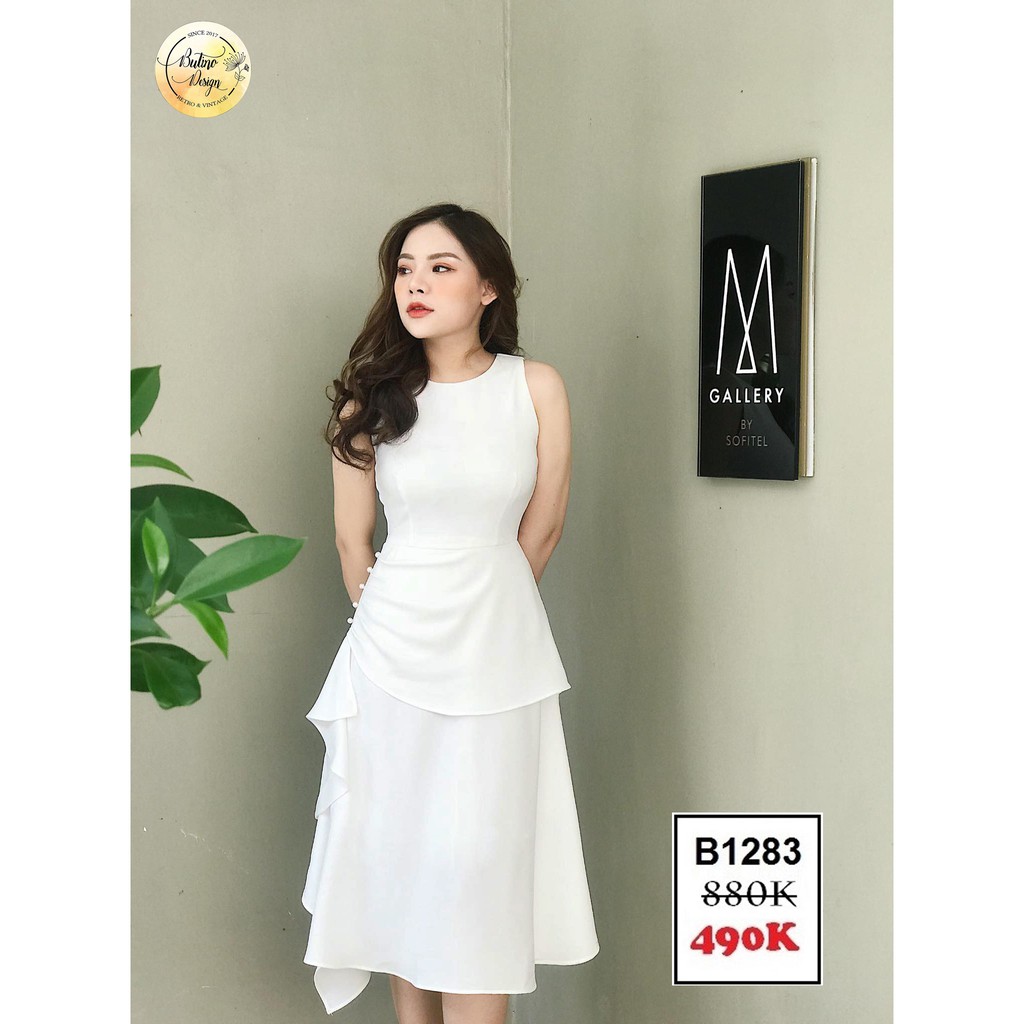 Váy đầm xòe Zandy Trắng B1283 BUTINO SHOP - 3 màu | BigBuy360 - bigbuy360.vn