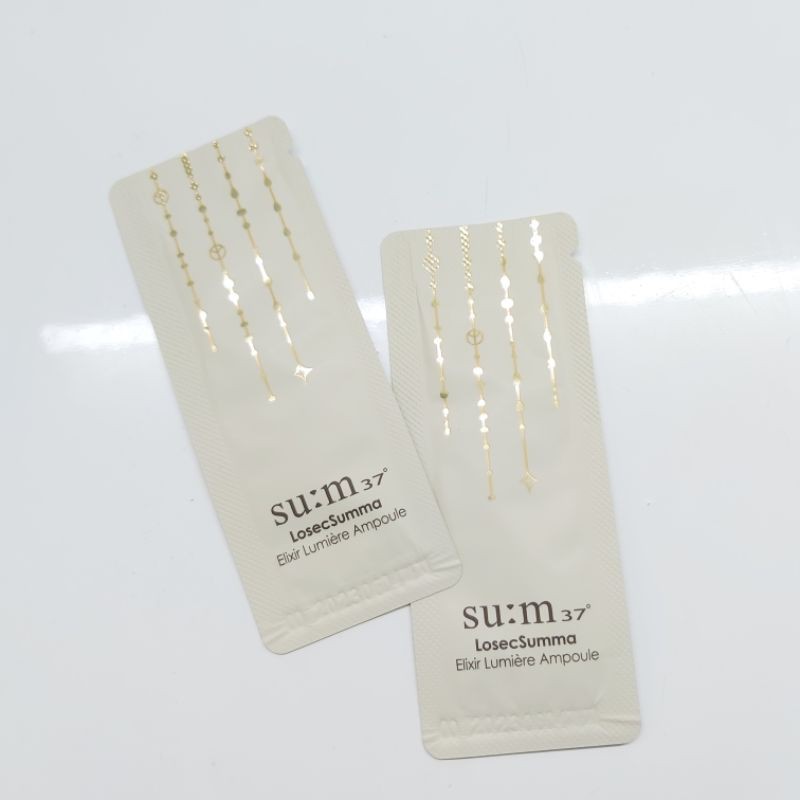 Gói sample tinh chất truyền trắng sum 37 dưỡng trắng hồng mờ nám sau 4 tuần Su:m37 LosecSumma Elixir Lumiere Ampoule 1ml