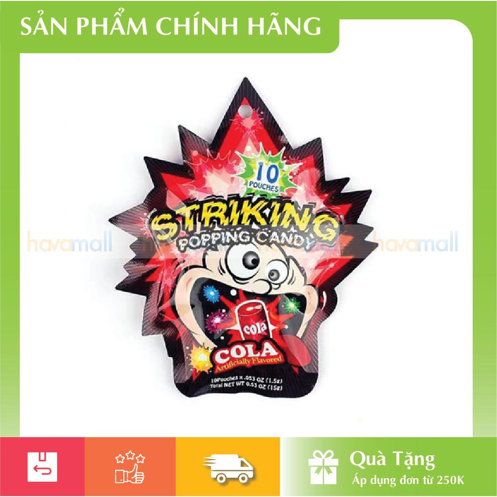 [ HÀNG CÔNG TY ] Kẹo Nổ Striking Vị Cola 15g