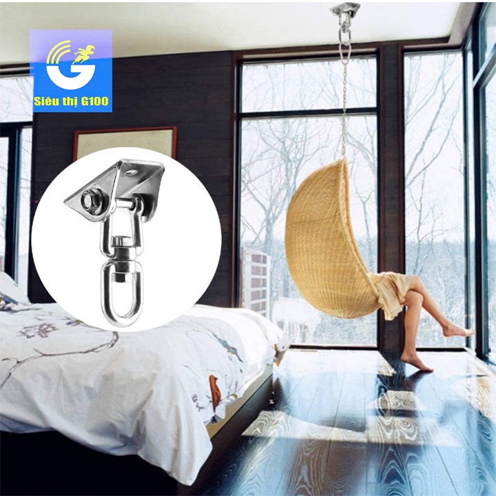 Bộ móc treo xoay 360 độ treo võng yoga treo xích đu