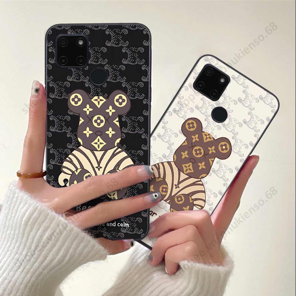 Ốp lưng điện thoại Realme C20 / C21Y elegant, gấu be@rbrick cao cấp, vỏ ốp rẻ đẹp