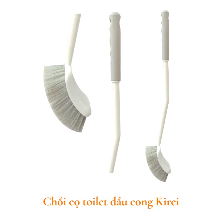 Cọ bồn cầu toilet silicon thông minh kiểu mới Inochi Kirei Nhật Bản, chà nhà vệ sinh, có hộp kháng khuẩn Vapu HCM
