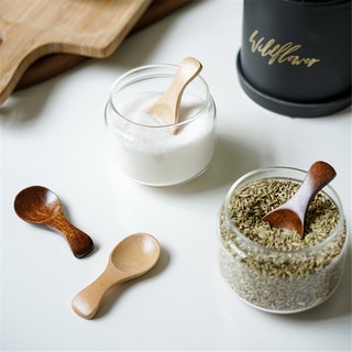 1 Muỗng Gỗ Uống Trà / Cà Phê Mini