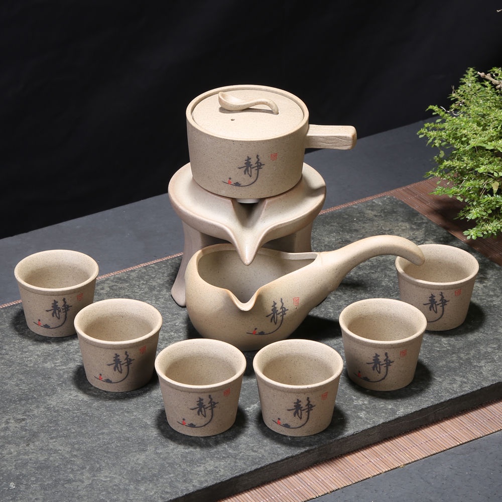 Bộ Ấm Trà Kung Fu Bán Tự Động Xoay Bán Tự Động Đặt Thời Gian Chống Bỏng TB6T