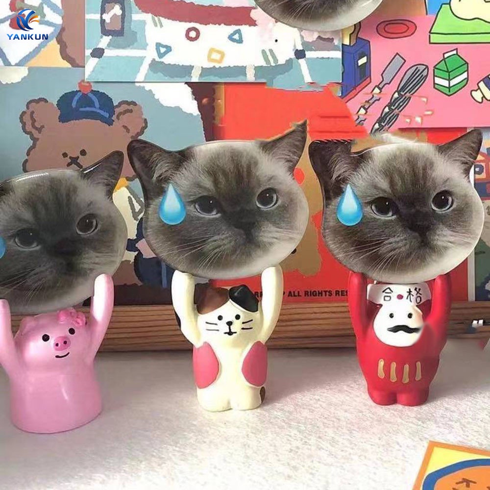 Cat Cake Bear Bracket Bear Airbag Bracket Retractable Cute Cartoon Cute Object Leader Dog Mobile Phone Airbag Bracket Retractable Cute Back Stick
