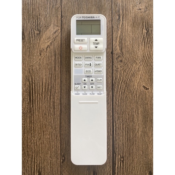 REMOTE MÁY LẠNH TOSHIBA INVERTER NẮP TRƯỢT TRẮNG