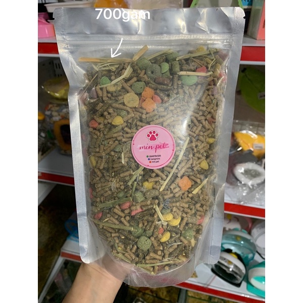 thức ăn hạt khô mix cho thỏ , bọ , guinepig