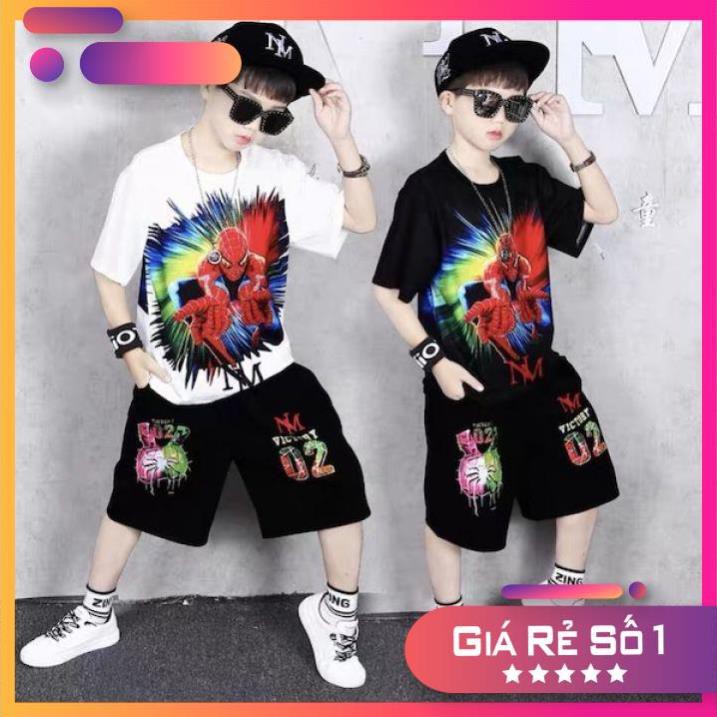 Bán Bộ đồ bé trai ⚡️ 𝐅𝐑𝐄𝐄 𝐒𝐇𝐈𝐏 ⚡️ Set đồ mùa hè bé trai, chất liệu cotton, phong cách hiphop cực chất