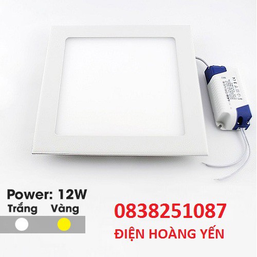 Bóng đèn led âm trần downlight 12W vuông - ánh sáng trắng