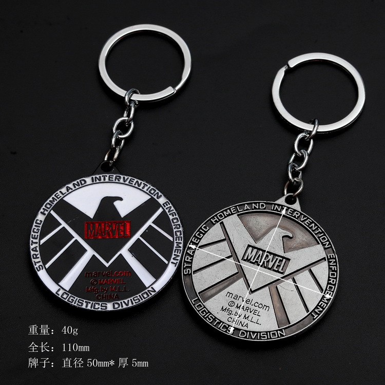 Móc Khóa Hợp Kim Hình avengers hulk thor storm captain america shield Mặt Nạ