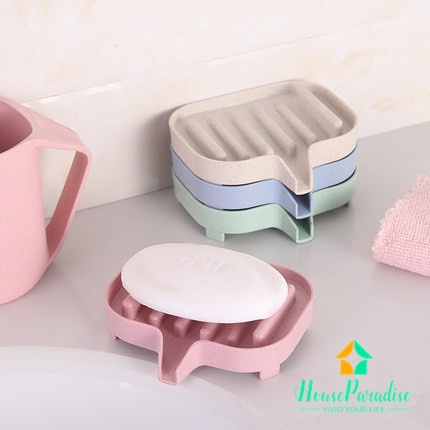 Khay đựng xà phòng bằng nhựa PP lúa mạch chống thấm nước đa năng tiện dụng