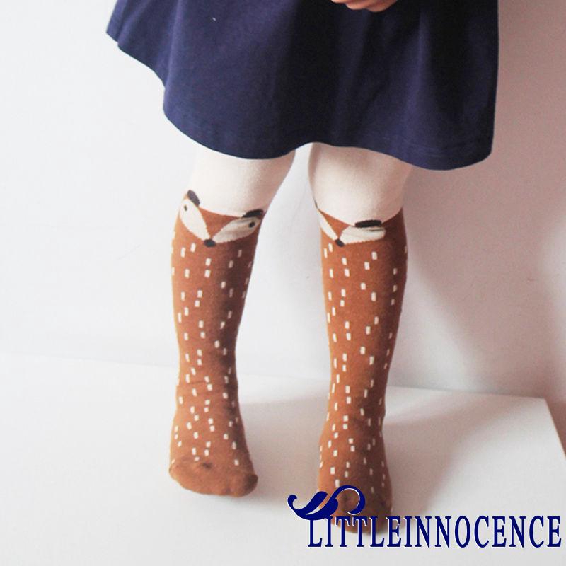 ❤XZQ-Cute Baby Kids Girls Cotton Fox Tights Socks Stockings Pants Hosiery Pantyhose