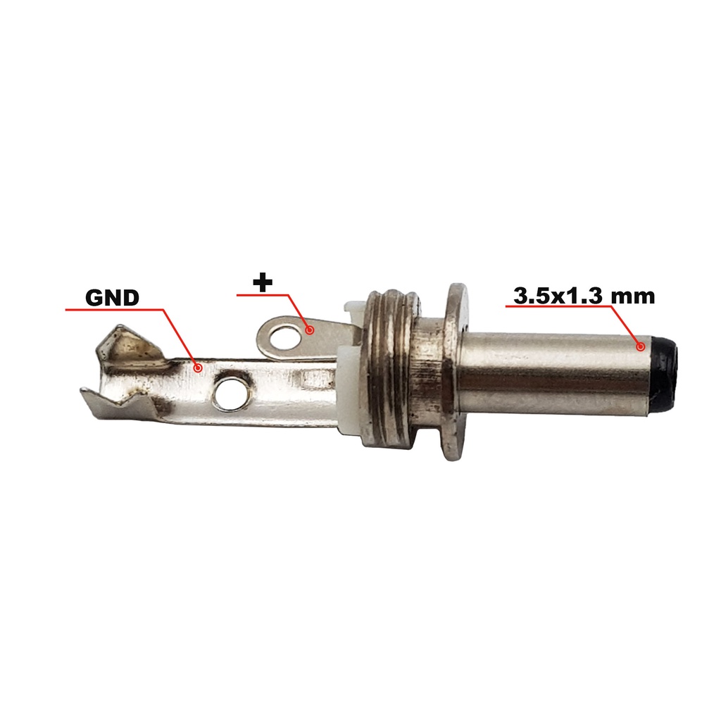 Jack DC đực 3.5x1.3 mm