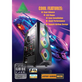 Case vsp ka-230 -kính cường lực không fan