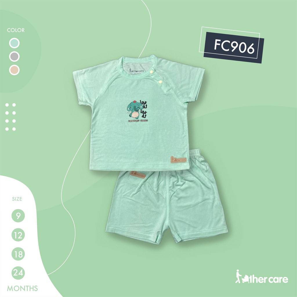 Bộ Quần áo trẻ em FatherCare Raglan CT - Voi lắc vòng FC906