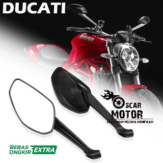 Gương chiếu hậu carbon chuyên dụng cho xe mô tô monster 1200 r xdiavel 2016-2019 1200 fl 2008 2014-2017