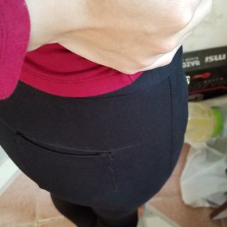 Quần legging khóa dọc hông
