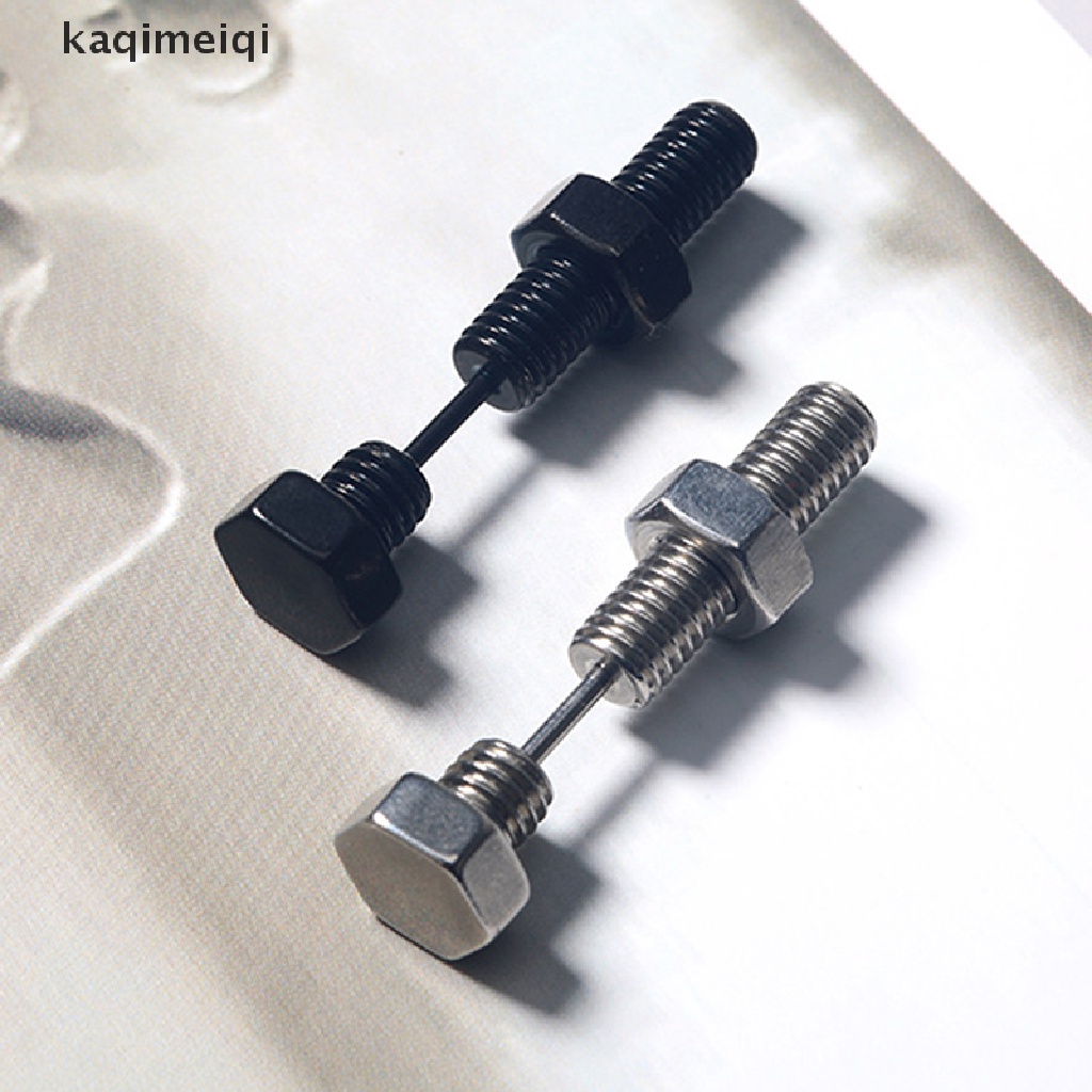 [KAQ] 1PC Punk Nail Screw Ear Stud Earrings Unisex Helix Ear Piercings Jewelry Gift GJL