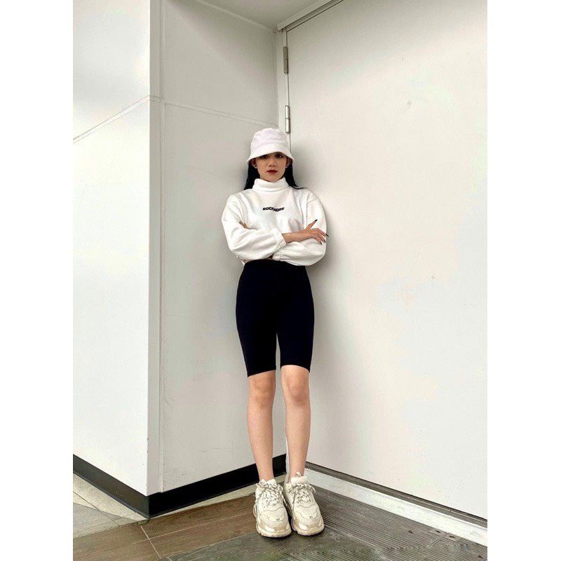 Quần legging ngố, quần thun lửng cuộc vàng