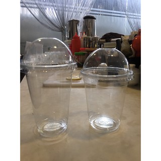 Ly nhựa Take Away cao cấp  nắp cầu  set 50 cái(500ml,360ml), Cốc nh ựa dùng 1 lần đựng cafe trà nước ép hoa quả,..