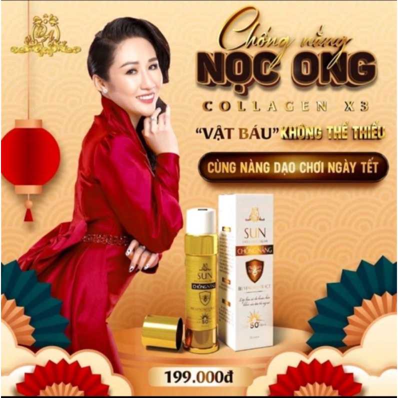 [Chính hãng] Kem chống nắng nọc ong Collagen X3 Mỹ phẩm Đông Anh