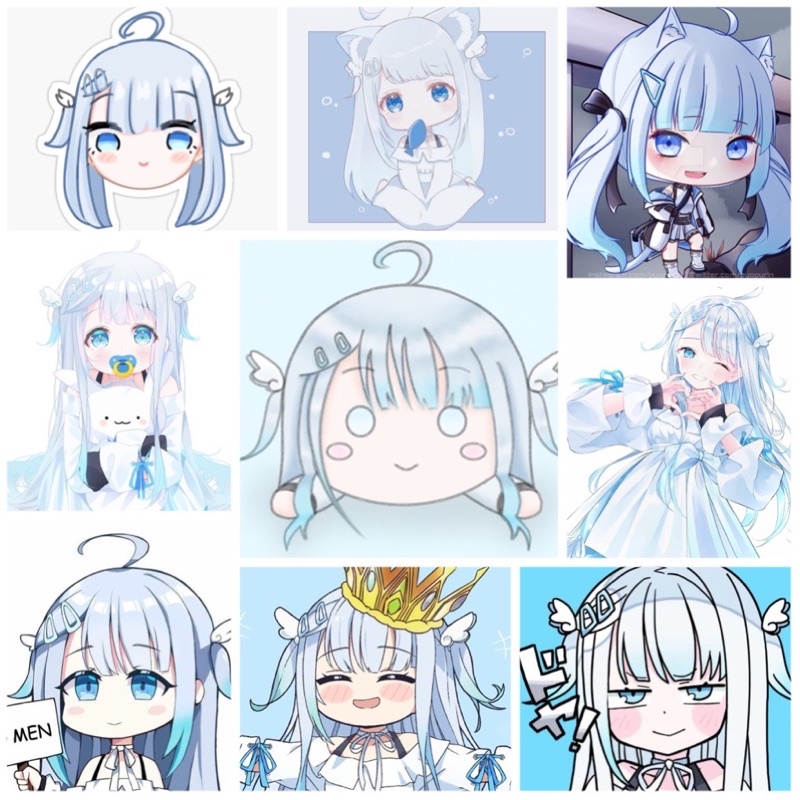 Hình dán Sticker Amatsuka uto Hololive 30-60cái khác nhau