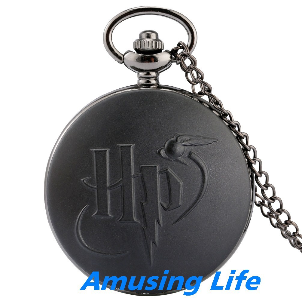 Quartz Pocket Watch Tại Chỗ Bán Buôn Harry Potter H.p Họa Tiết Tinh Tế, Sáng Tạo Theo Nghĩa Đen Retro Thạch Anh Đồng Hồ