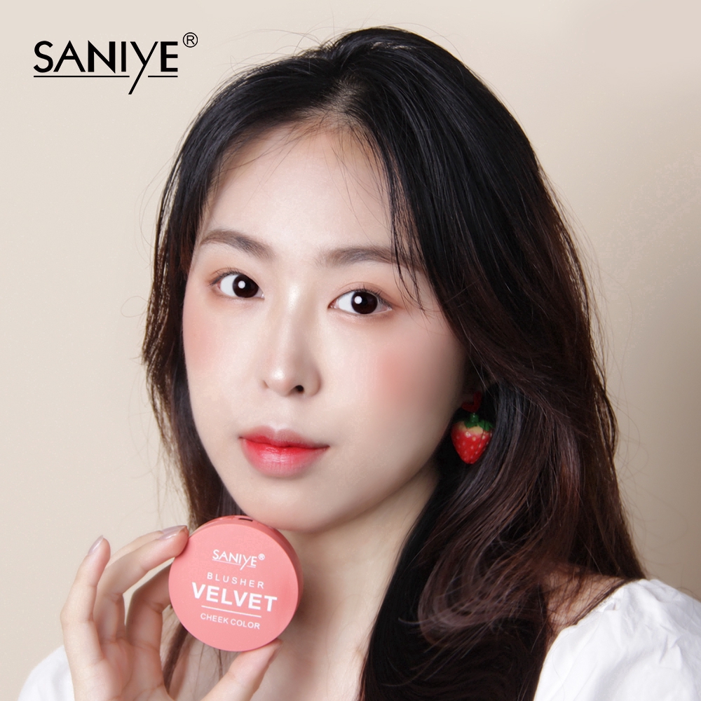 Hộp Phấn Má Hồng Saniye 4 Màu Kèm Cọ Trang Điểm Tiện Dụng E0145 | BigBuy360 - bigbuy360.vn