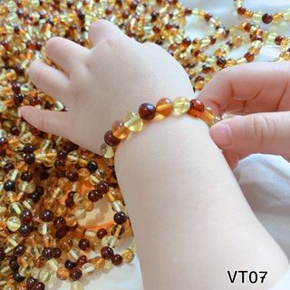 Vòng Hổ Phách Đeo Tay Cho Bé
