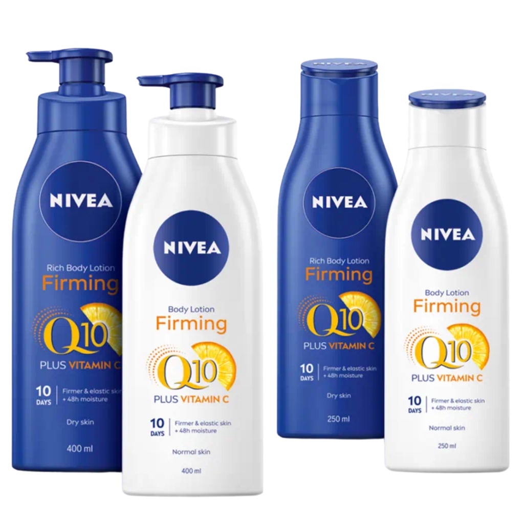 [TOP 1 SHOPEE] Dưỡng thể trắng da da thường Nivea Light Body Lotion Firming Q10 + Vitamin C Normal Skin (Bill Anh)