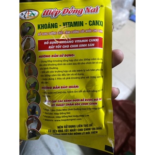 Cám khoáng,vitamin, canxi Hiệp Đồng Nai cho các loại chim cảnh