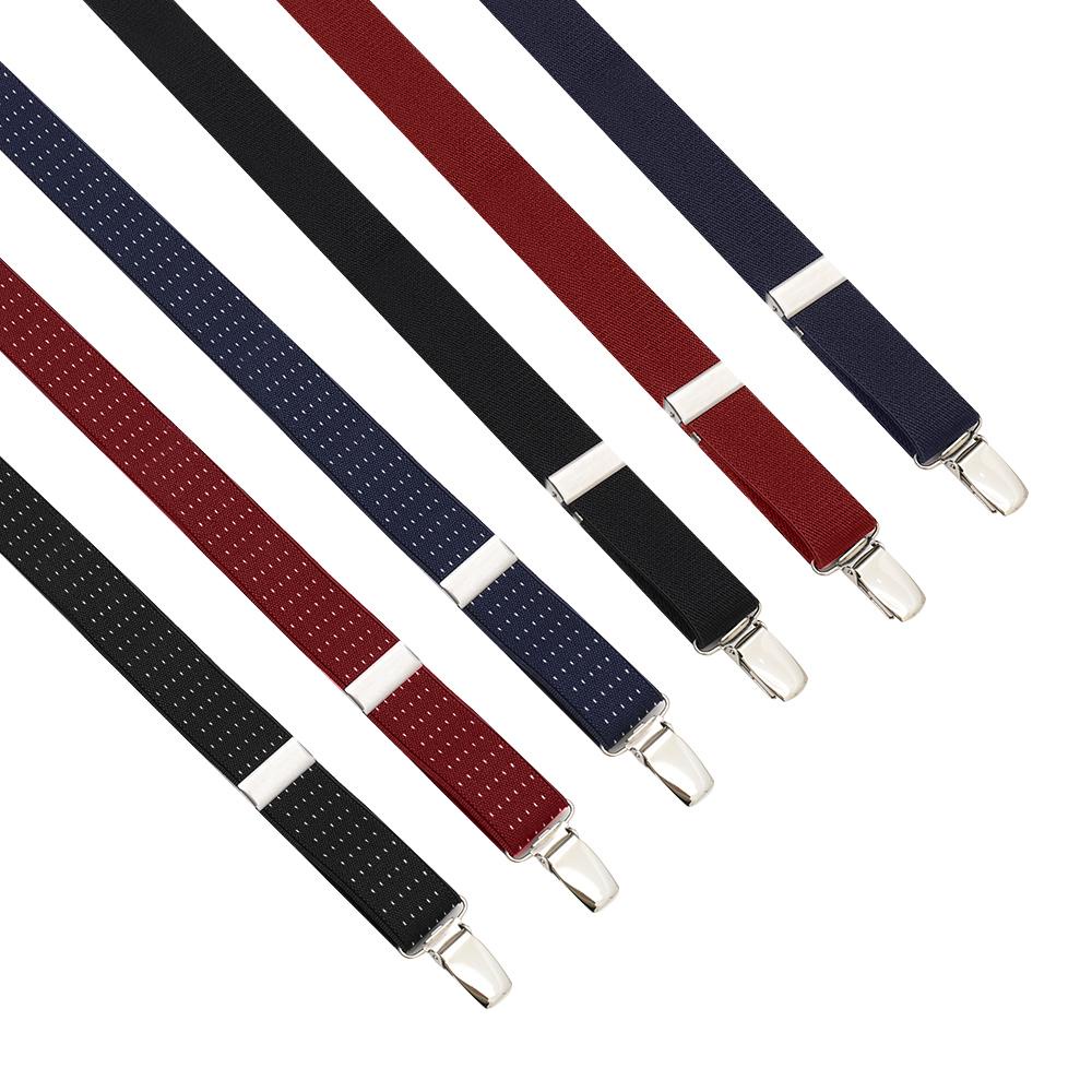 Moilyvn Kẹp Khóa Áo Sơ Mi Kiểu Chữ Y Màu Đen Co Giãn Không Trượt Có Thể Điều Chỉnh