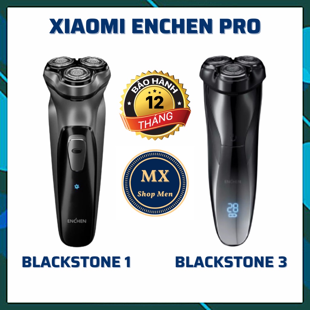 Máy cạo râu cao cấp Xiaomi Enchen BlackStone 3 Electric Shaver 3D, máy cạo râu đa năng chính hãng chống nước