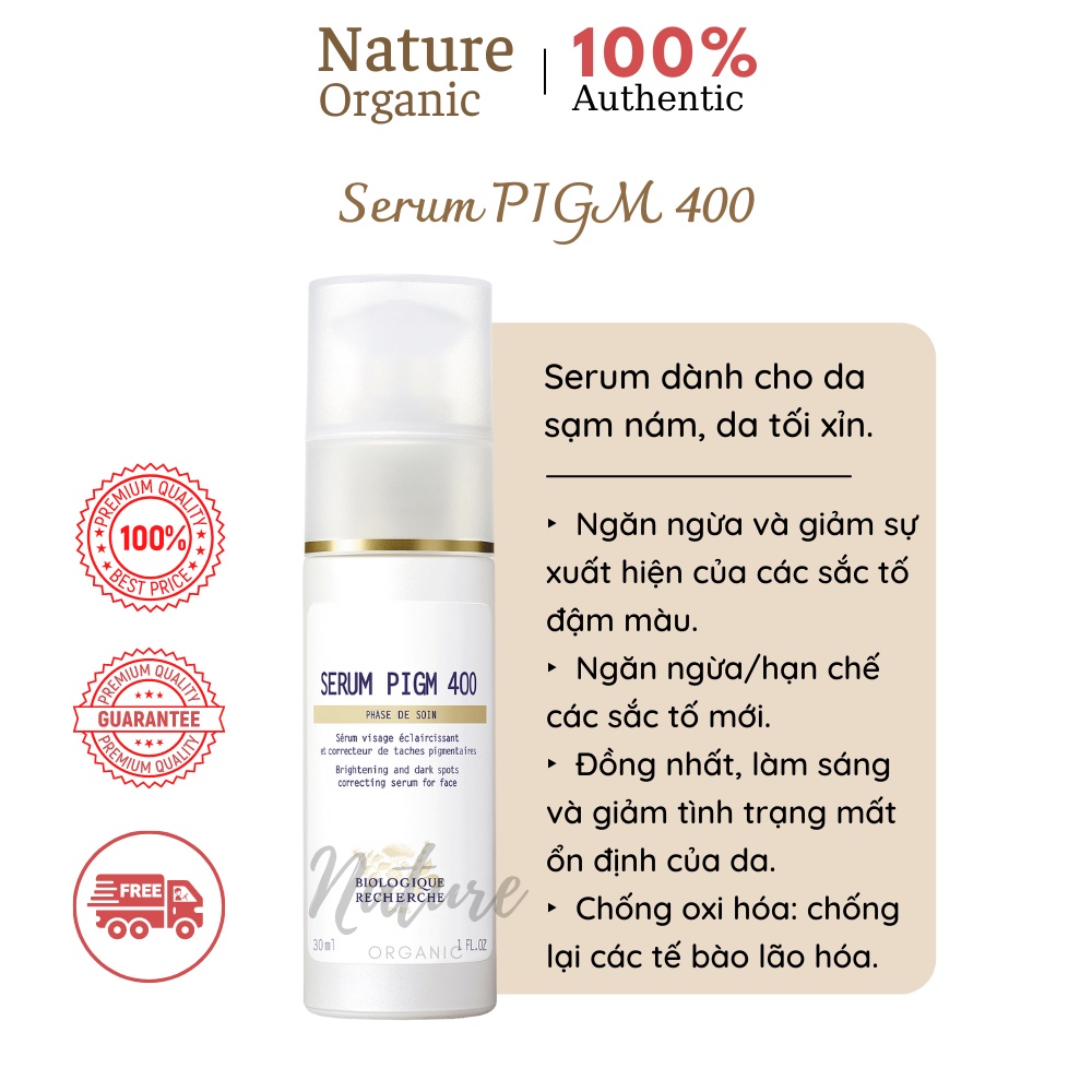 Serum Pigm400 tinh chất giúp làm sáng da, đánh bay nám, tàn nhan và đốm nâu - K31