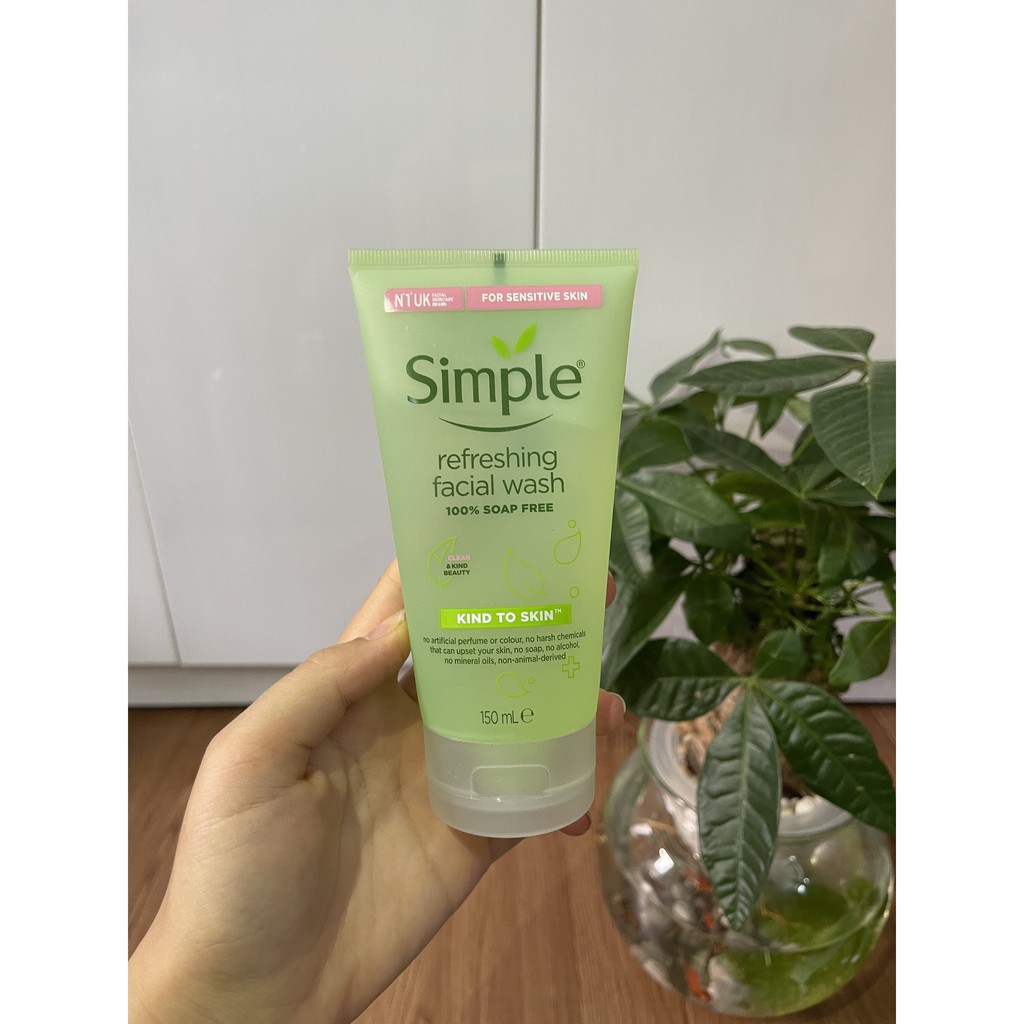 [NÓI KHÔNG VỚI HÀNG FAKE] Sữa rửa mặt kiềm dầu Simple Refreshing Facial Wash