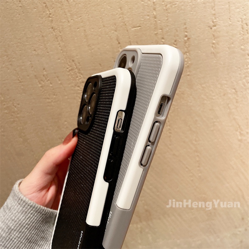 Ốp điện thoại họa tiết kẻ ô màu sắc đơn giản chống rơi dành cho iphone 13 12 11 pro max x xs max xr 7 8 plus